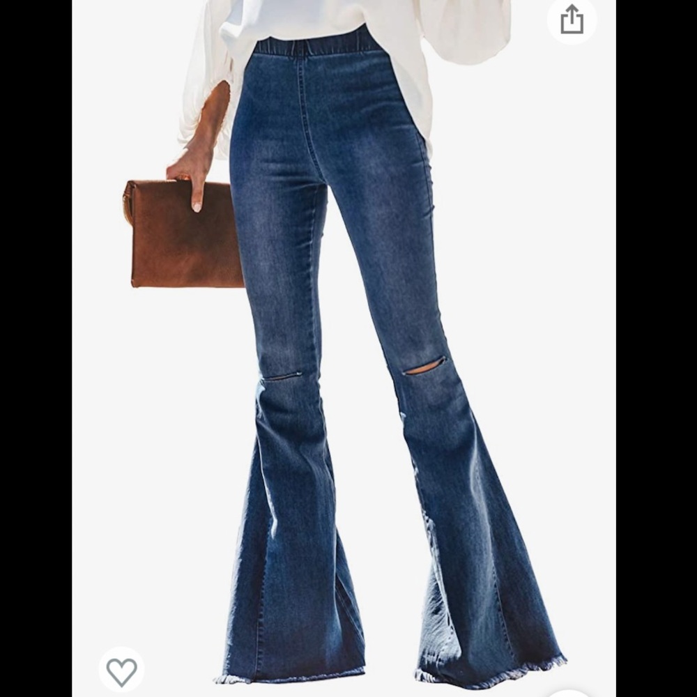 Women’s Destroyed Flare Jeans